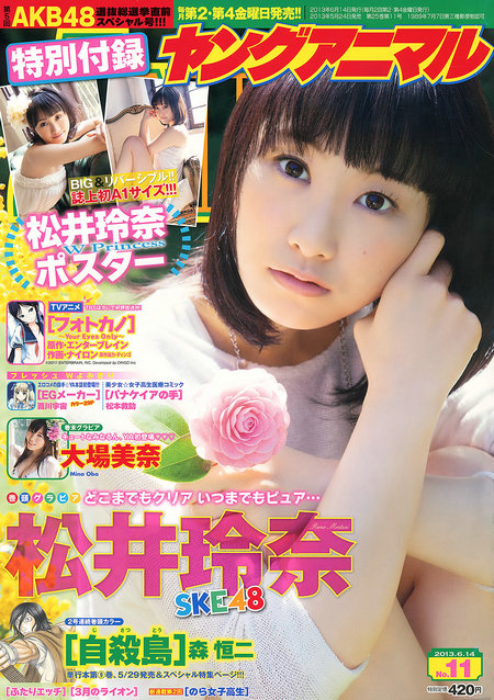 [Young Animal] 2013 No.11 松井玲奈 大場美奈 [16P] 