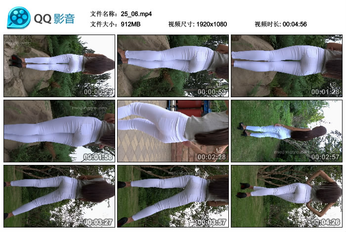 精选街拍视频 No.106 Paul大师作品 小美紧臀白裤模拍 [MP4-912MB]