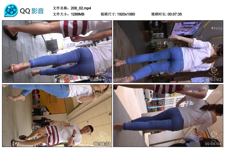 精选街拍视频 No.681 纳兰性急作品 时尚靓丽紧牛 [1V-1.25GB]