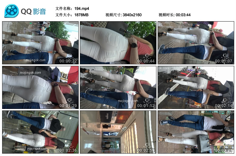 精选街拍视频 No.692 欧阳幽明作品 极品紧身白裤丰臀少妇,骚味十足！[1V-1.83GB]