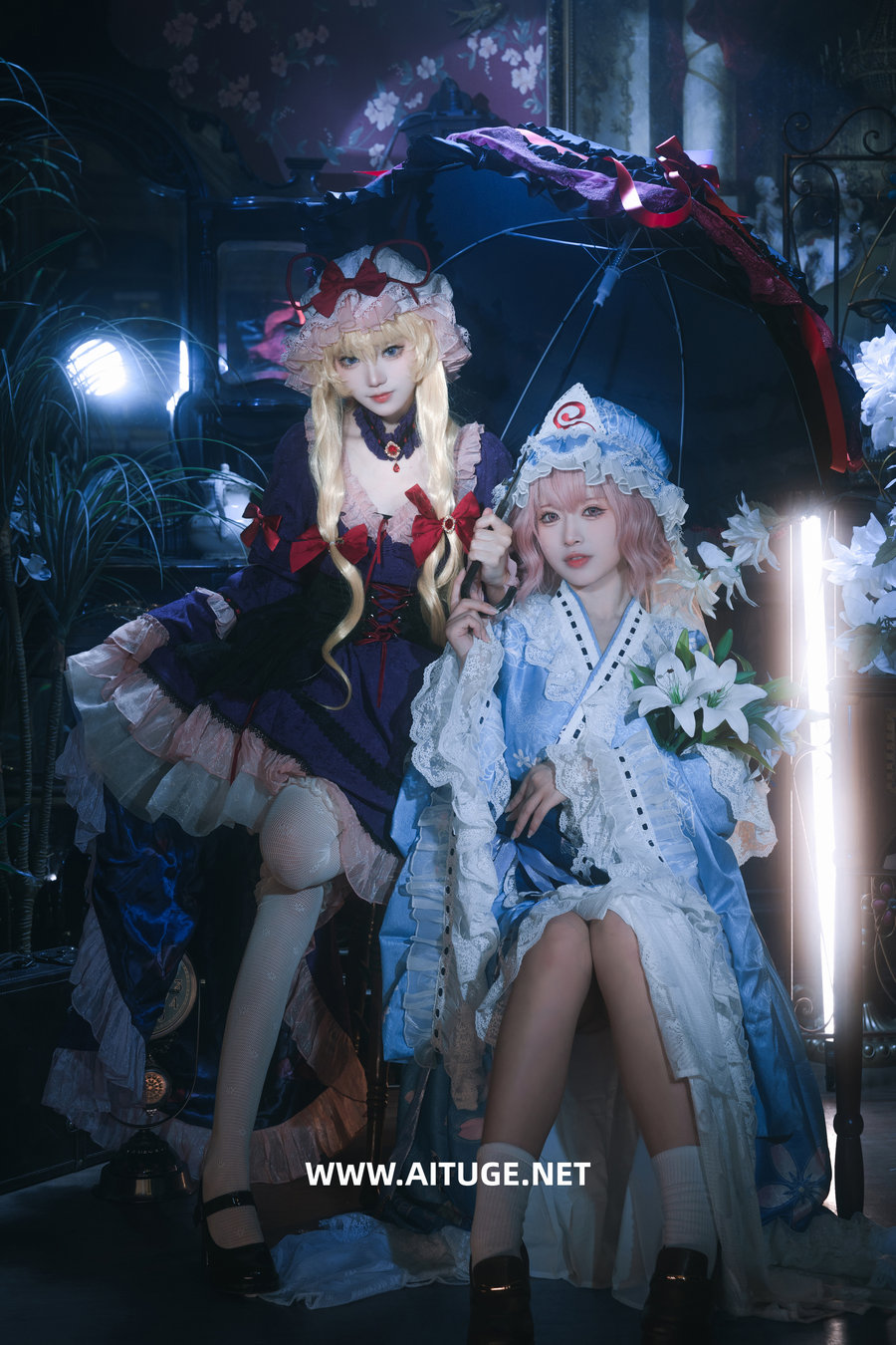 花柒Hana&肃雨雨雨 - 八云紫 西行寺幽幽子 [16P-287MB]