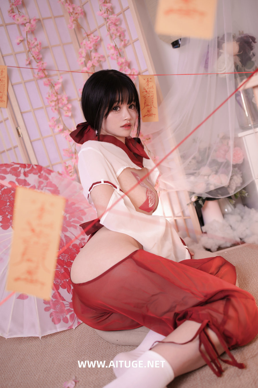 星黛鹿鹿(千反田鹿鹿) - 祈福巫女 [56P-723MB]