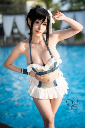 Hane Ame 雨波写真 - Final fantansy Tifa 泳裝 [43P4V-351MB]