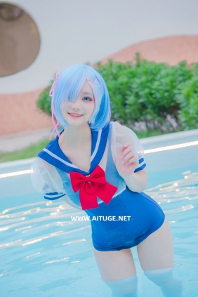 幼愛youmeko - 蕾姆泳装 [18P-49MB]