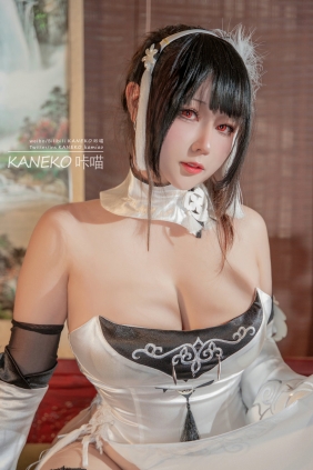 KANEKO_咔喵 - 碧蓝航线 镇海 白旗袍 [30P2V-657MB]